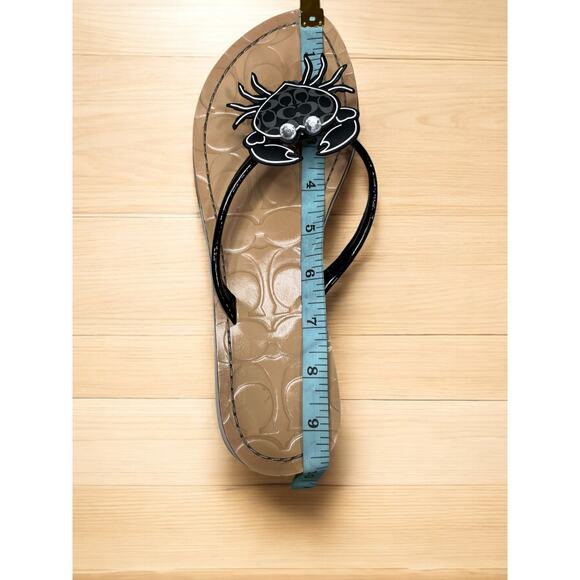 Y2K Coach Signature Crab Thong Sandal Size 8.5 - Picture 7 of 9